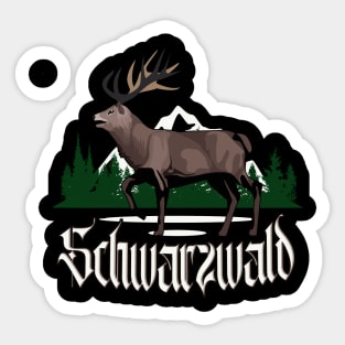 Schwarzwald Hirsch coole Schwarzwälder Sticker